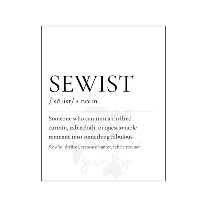 Thrifty Sewist Definition Print | Printable Sewing Room Wall Art