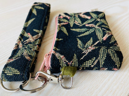 Midnight Bamboo No. 4 — Mini Wallet & Wristlet Set