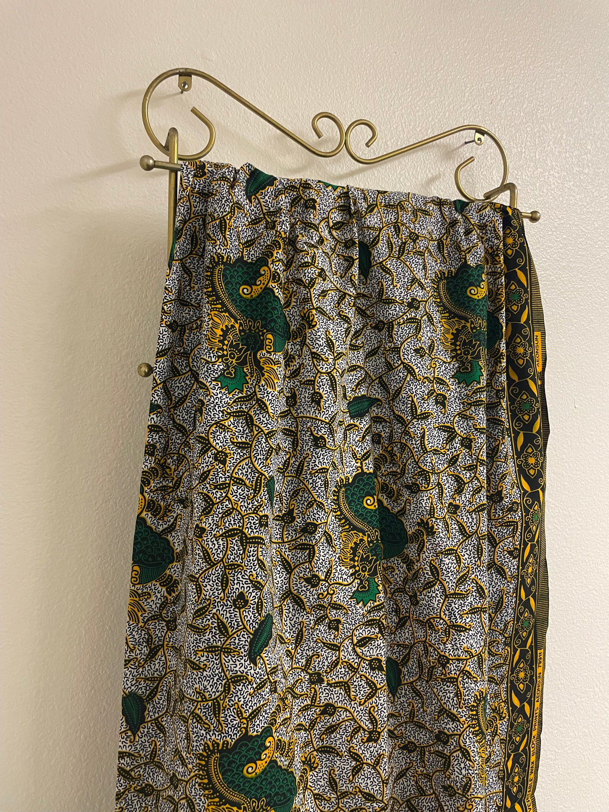 African Wax Block Print
