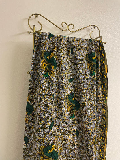 African Wax Block Print