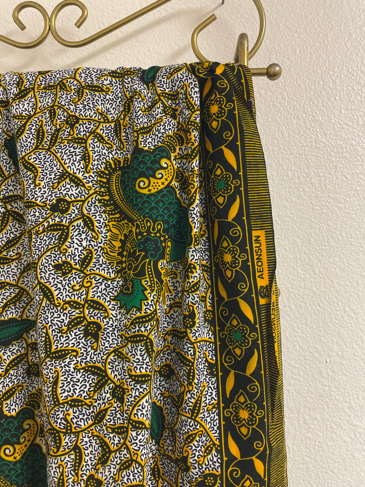 African Wax Block Print