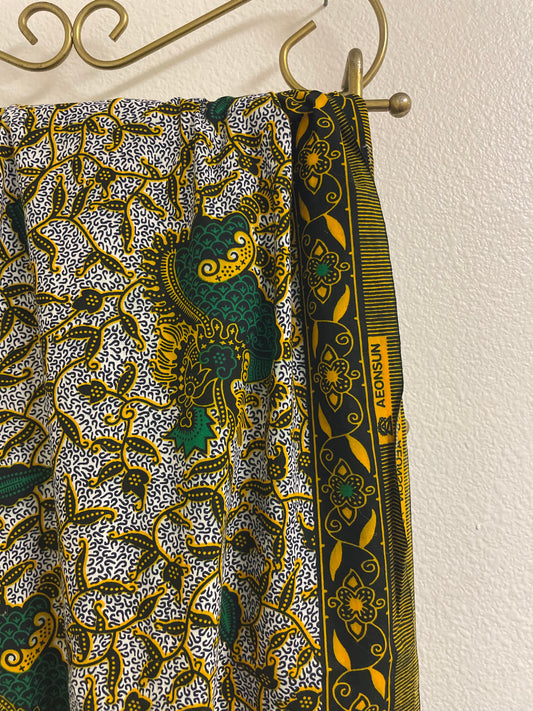 African Wax Block Print