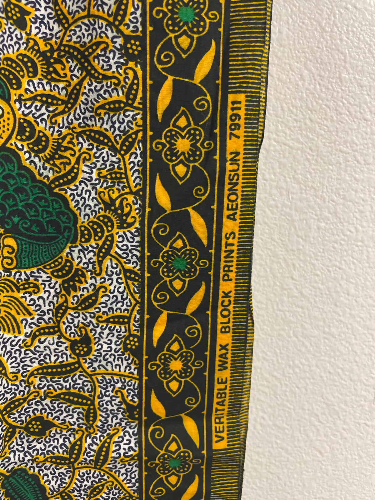 African Wax Block Print