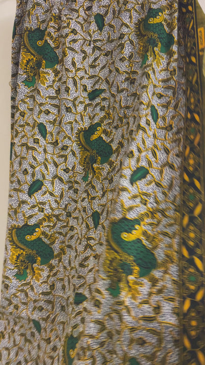 African Wax Block Print